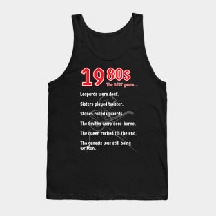 1980s Rock Music Tank Top